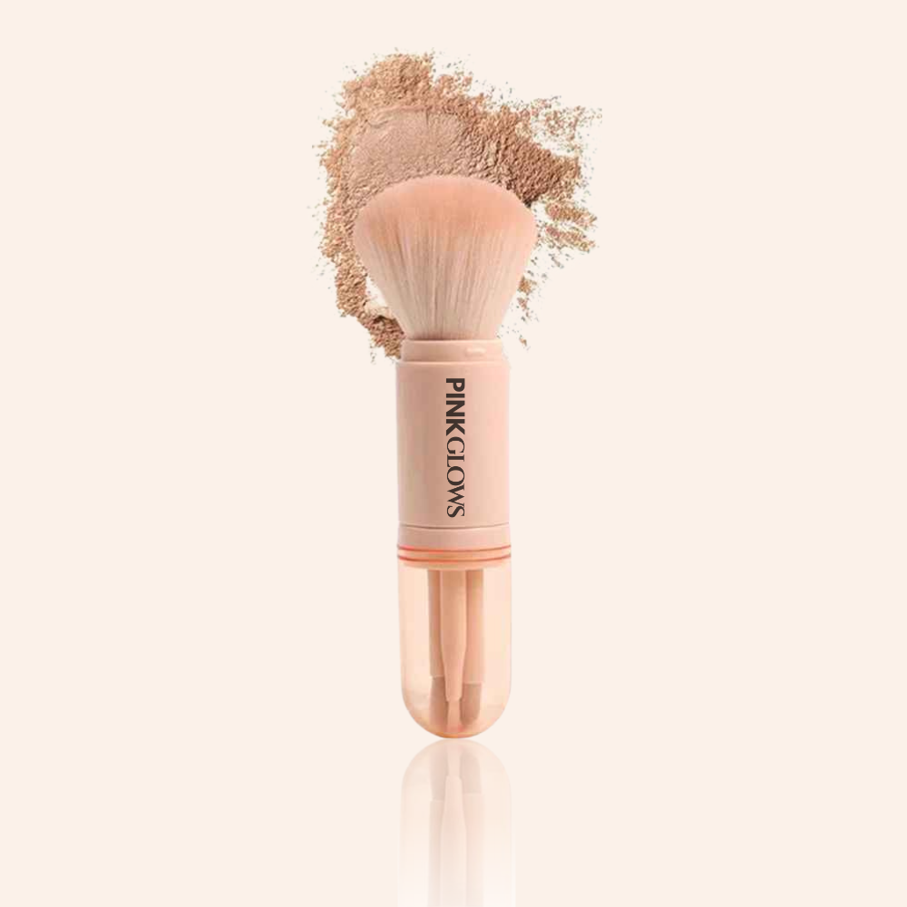 4-in-1 Mini Retractable Makeup Brush Set