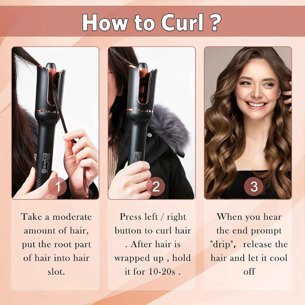 Automatic Rotating Hair Curler