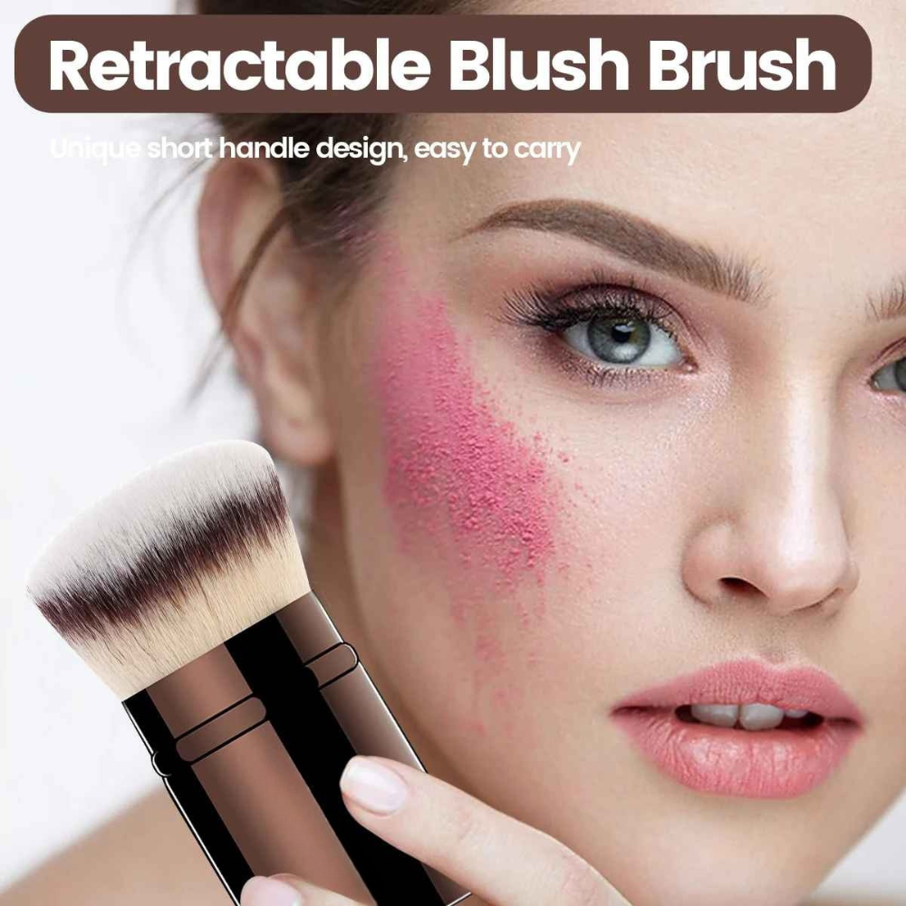 1PC Retractable Kabuki Blush Brush