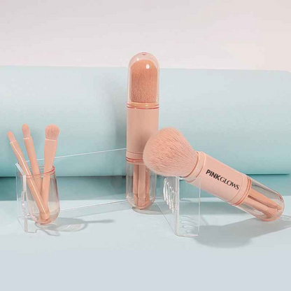 4-in-1 Mini Retractable Makeup Brush Set