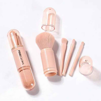 4-in-1 Mini Retractable Makeup Brush Set