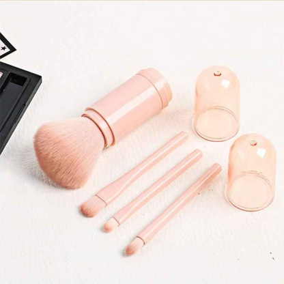 4-in-1 Mini Retractable Makeup Brush Set