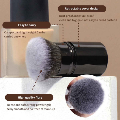 1PC Retractable Kabuki Blush Brush